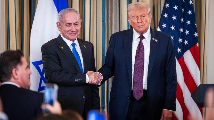 US President Trump and Israeli Prime Minister Netanyahu press conference at the White House