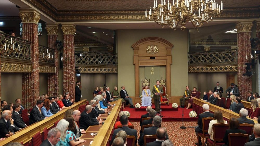 Swearing-in ceremony of the Grand Duke of Luxembourg Guillaume at the Chamber of Deputies
