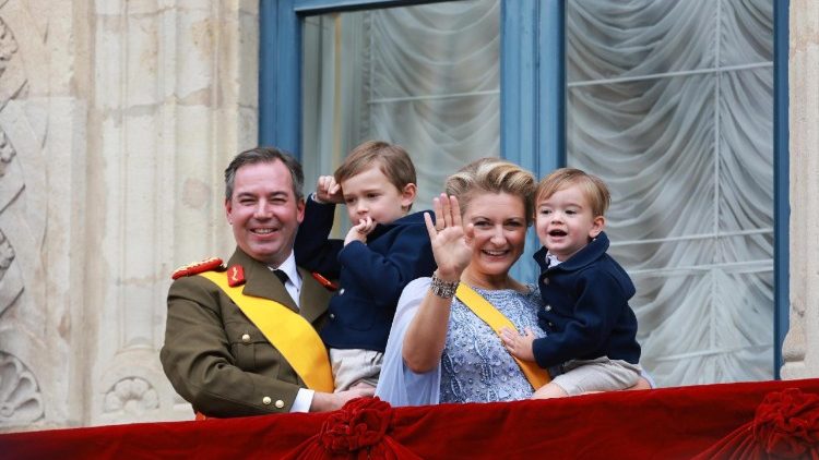 Luksemburgas lielhercogs Vilhelms ar ģimeni