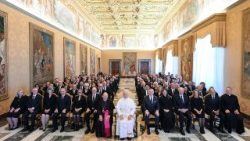 Leó pápa a Kolumbusz Lovagok képviselőivel