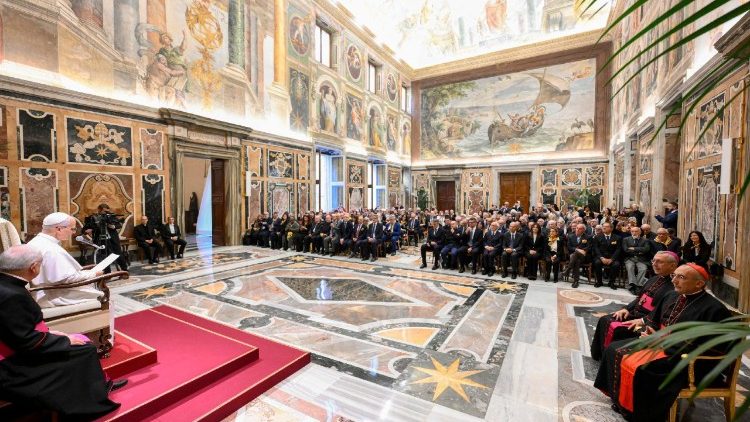 Папата с членовете на Националния съвет на борбата с лихварството