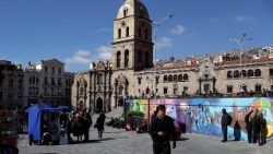 A Igreja e Convento de São Francisco, em La Paz, capital da Bolívia.