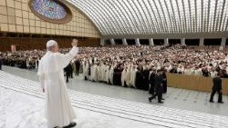 L'audience du Pape avec l'Ordre du Saint-Sépulcre dans la salle Paul VI