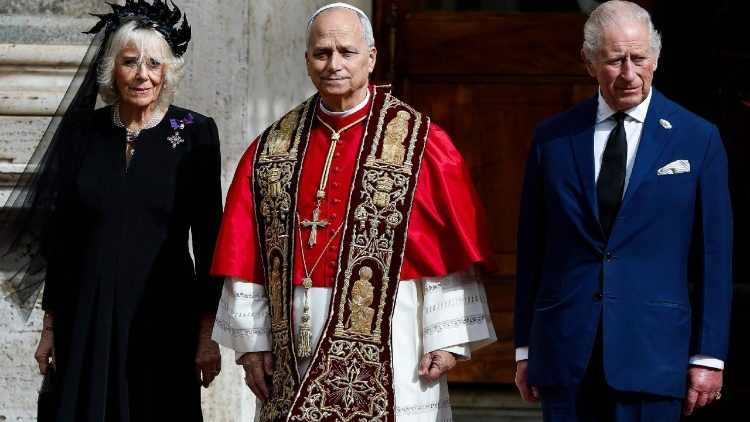 Papa Leone XIV incontra i reali d'Inghilterra