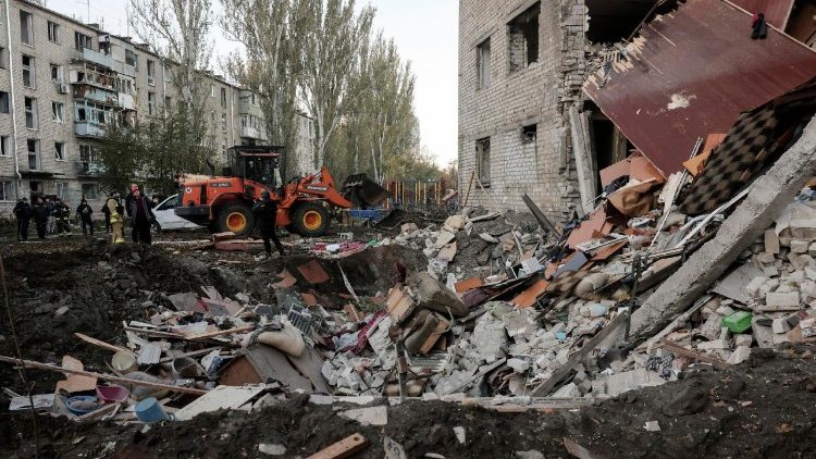 La devastazione della guerra a Zaporizhzhia, Ucraina