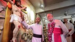 Arhibīskapa Pola Ričarda Galagera vizīte Svētā Antonija baznīcā Kolombo, Šrilankā