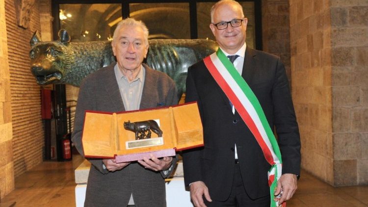 Robert De Niro und Roms Bürgermeister Roberto Gualtieri