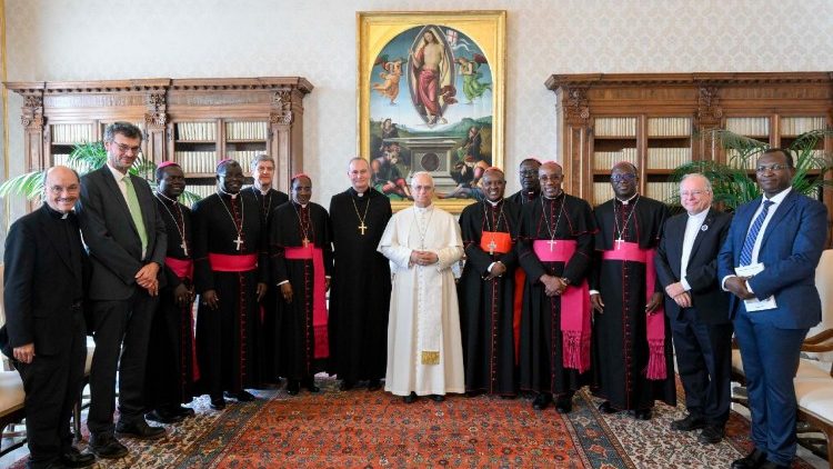 കൂടിക്കാഴ്ചയിൽ പാപ്പാ അംഗങ്ങളുമൊത്ത് 