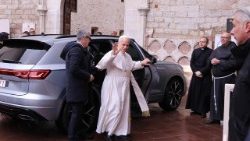 Папа Лъв XIV в Асизи