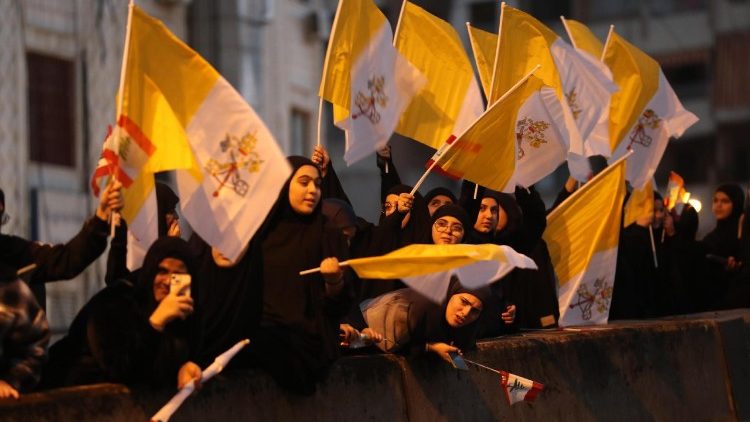 Herzlicher Empfang entlang Beiruter Straßen