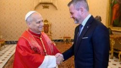 Papa na Rais wa Slovakia, Pellegrini