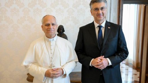 ലിയോ പതിനാലാമൻ പാപ്പാ ക്രൊയേഷ്യൻ പ്രധാനമന്ത്രി പ്ലെങ്കോവിചിന് കൂടിക്കാഴ്ച അനുവദിച്ചു