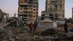 Internally displaced Palestinians in Gaza City