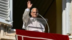 Pope Leo XIV Angelus prayer in Vatican City