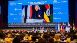 UN-Hochkommissar Filippo Grandi spricht beim UNHCR Global Refugee Forum Progress Review 2025