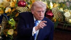 Il presidente americano Donald Trump ieri alla Casa Bianca