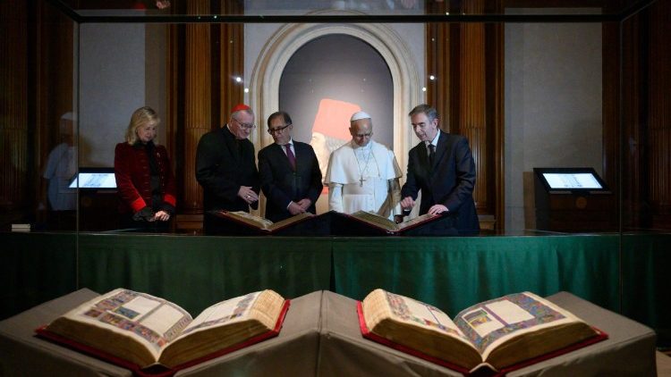 Die Bibel von Borso d'Este ist eine bebilderte Handschrift in zwei B&auml;nden