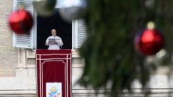 El Papa León XIV durante el Ángelus del día de San Esteban (ANSA)
