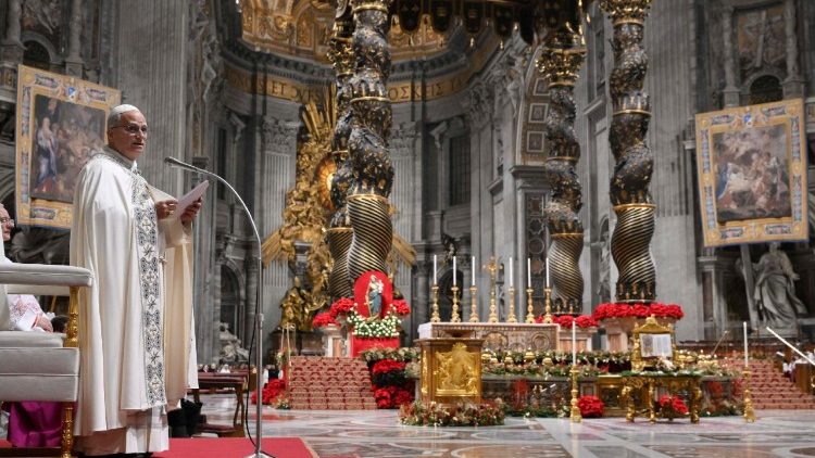 Il Papa nella Basilica di San Pietro per il 'Te Deum' di fine anno