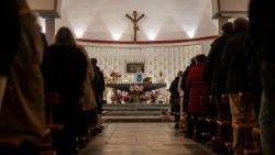 Bishop Jean-Marie Lovey of Sion celebrates Mass in memory of victims