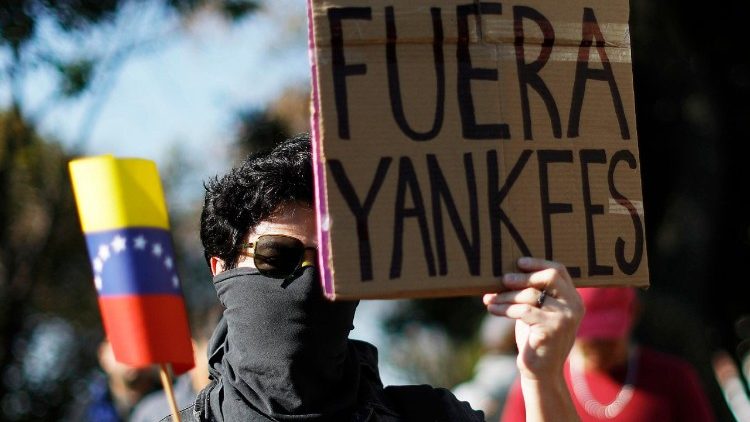 Proteste vor der US-Botschaft in Mexiko City