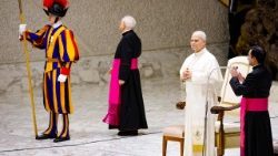 Papst Leo bei der Generalaudienz an diesem Mittwoch