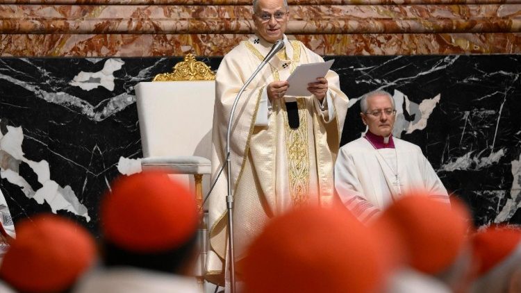 Pope Leo XIV mass during extraordinary consistory of cardinals at the Vatican