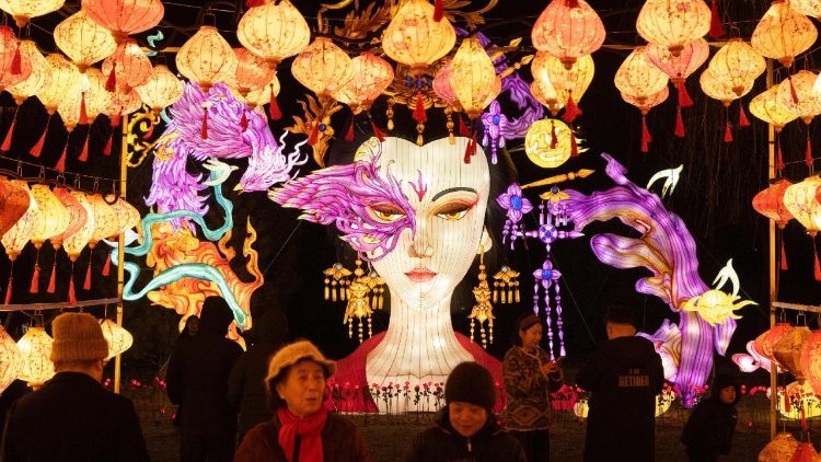 Immer viel los: Peking, Vorbereitung einer Parade zum chinesischen Neujahrsfest