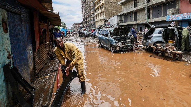 Jijini Nairobi mvua kali ilisababisha mafuriko