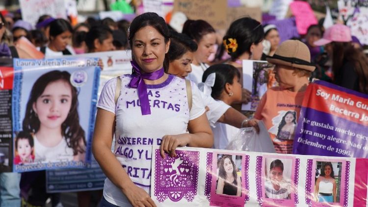 Bei einem Marsch zum Weltfrauentag am vergangenen Sonntag in Puerto Vallata, Mexiko
