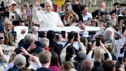 Pope Leo XIV leads the weekly general audience