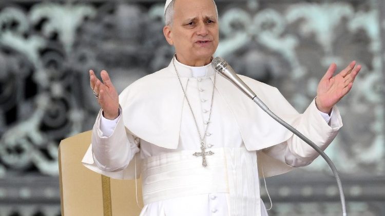 Pope Leo XIV leads the weekly general audience