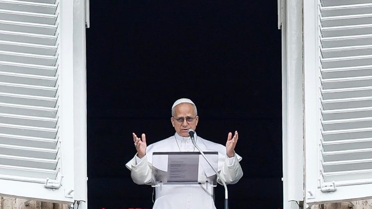 Papst Leo XIV. beim Angelus am 22. März