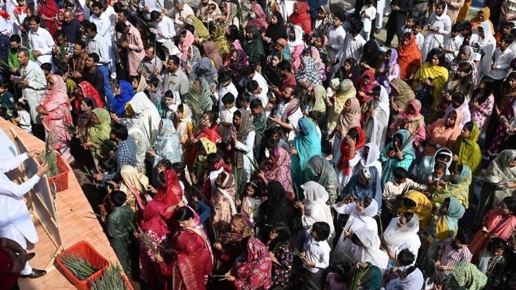 Palmsonntags-Messe in Lahore (Pakistan)