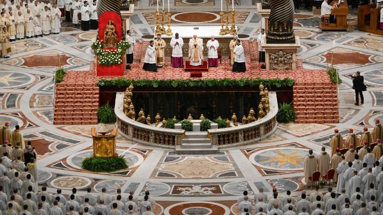 संत पापा क्रिज्म मिस्सा में