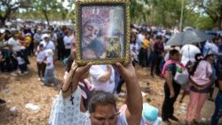 Un momento del Vía Crucis en Managua, Nicaragua