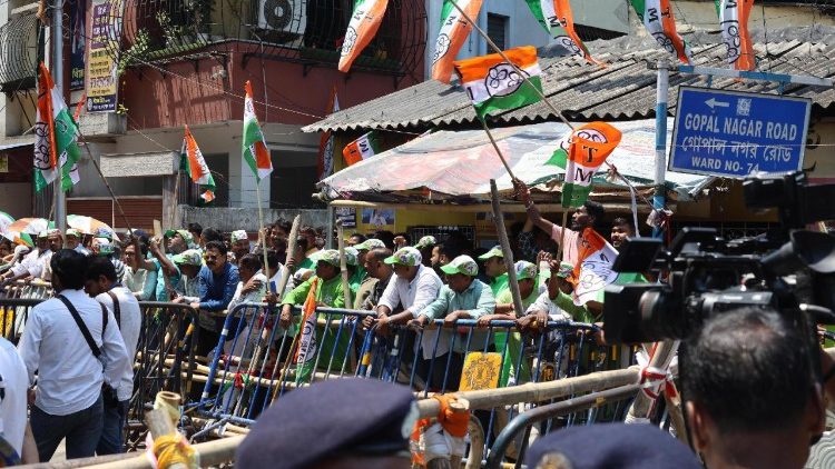 केरल में चुनाव अभियान का दृश्य, 08.04.2026 