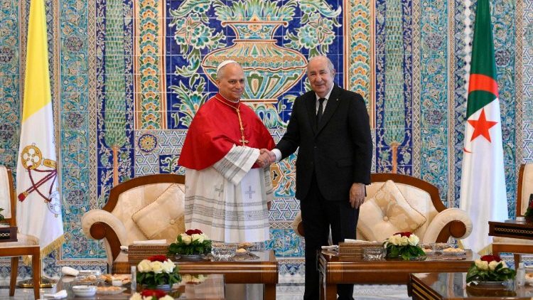 संत पापा लियो और आल्जीरिया के राष्ट्रपति