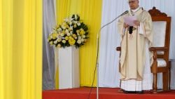 ദൂവാല ജപോമ സ്റ്റേഡിയത്തിലെ ദിവ്യബലിയർപ്പണത്തിൽനിന്ന്
