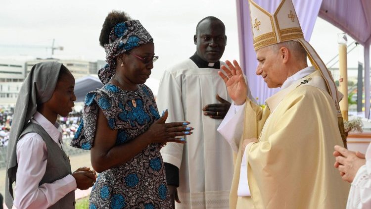 Papst Leo bei einer Messe in Angola am 19.4.2026