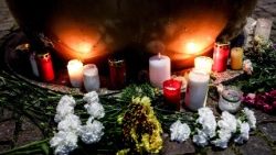 Лейпцыг. Спантанны мемарыял на месцы трагедыі