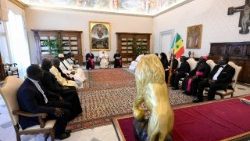 El Papa León XIV recibe en audiencia a los líderes y representantes de la comunidad musulmana de Senegal