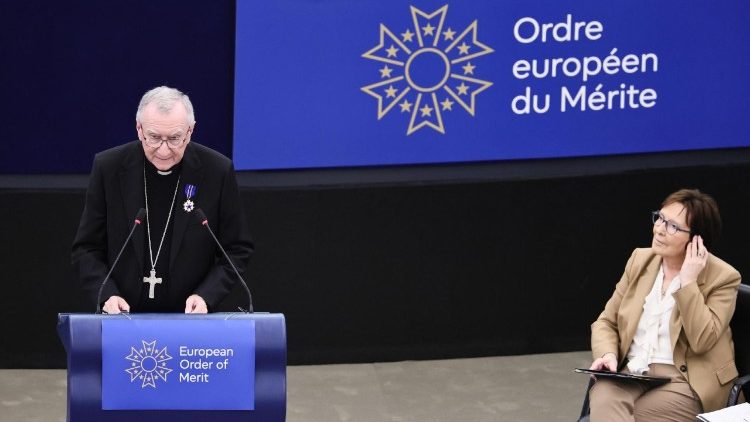 Parolin bíboros felszólalása az Európai Parlamentben 