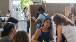 I seggi in Colombia per le elezioni presidenziali di domenica, 31 maggio