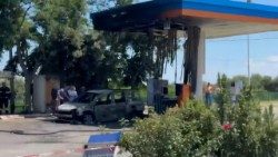 La stazione di servizio ad Amendolara in provincia di Cosenza dove sono stati bruciati vivi quattro migranti pakistani