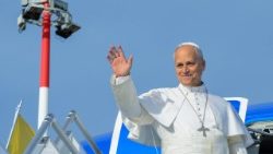 Le Pape Léon XIV en destination de l'Espagne. 