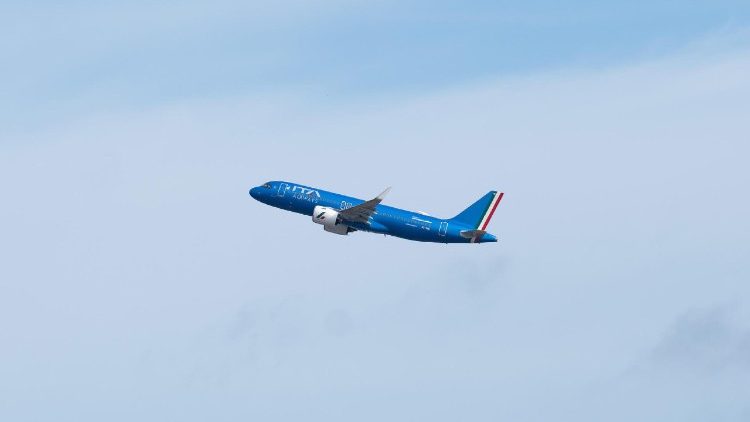 Das Flugzeug Richtung Spanien