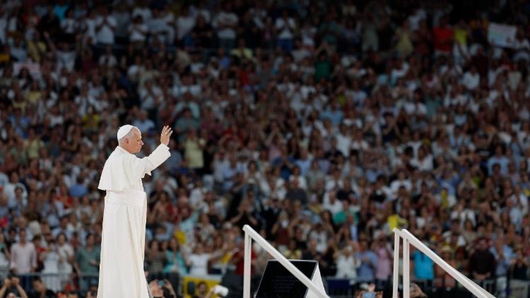Le Pape Léon XIV à Madrid en Espagne.