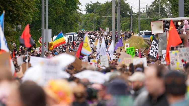Proteste anlässlich des Bundesparteitags der AfD am 4.7.2026 in Erfurt