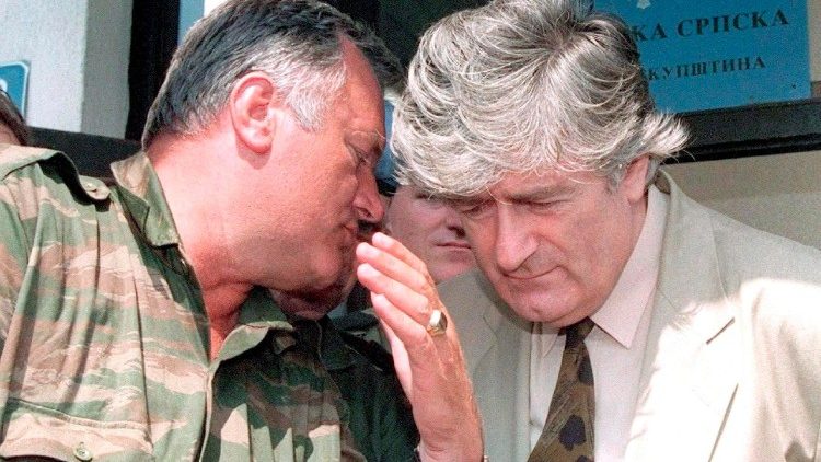 Ratko Mladic com Radovan Karadžić  